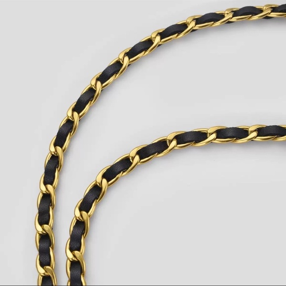 Gold & Black Chain Waist Belt Trendy main image 8